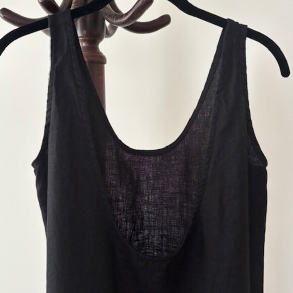 Never Worn! Black Linen Dress - Picture 3 of 10